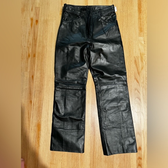 Marco Moran vintage leather pants 13/14 fit like a size 10 - Picture 1 of 8